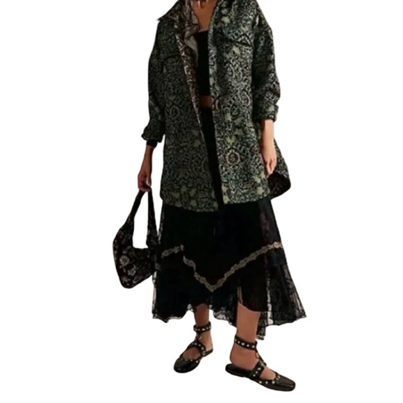 Tops - Free People We The Free Fog Jacquard Shirt NWT M